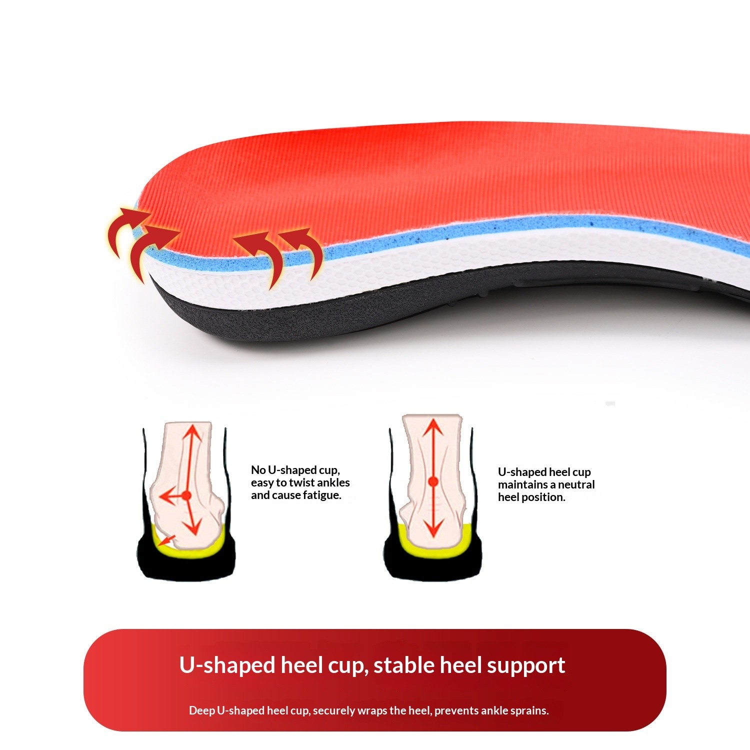 Flat Foot Insoles Arch Support Corrective Inserts for Children