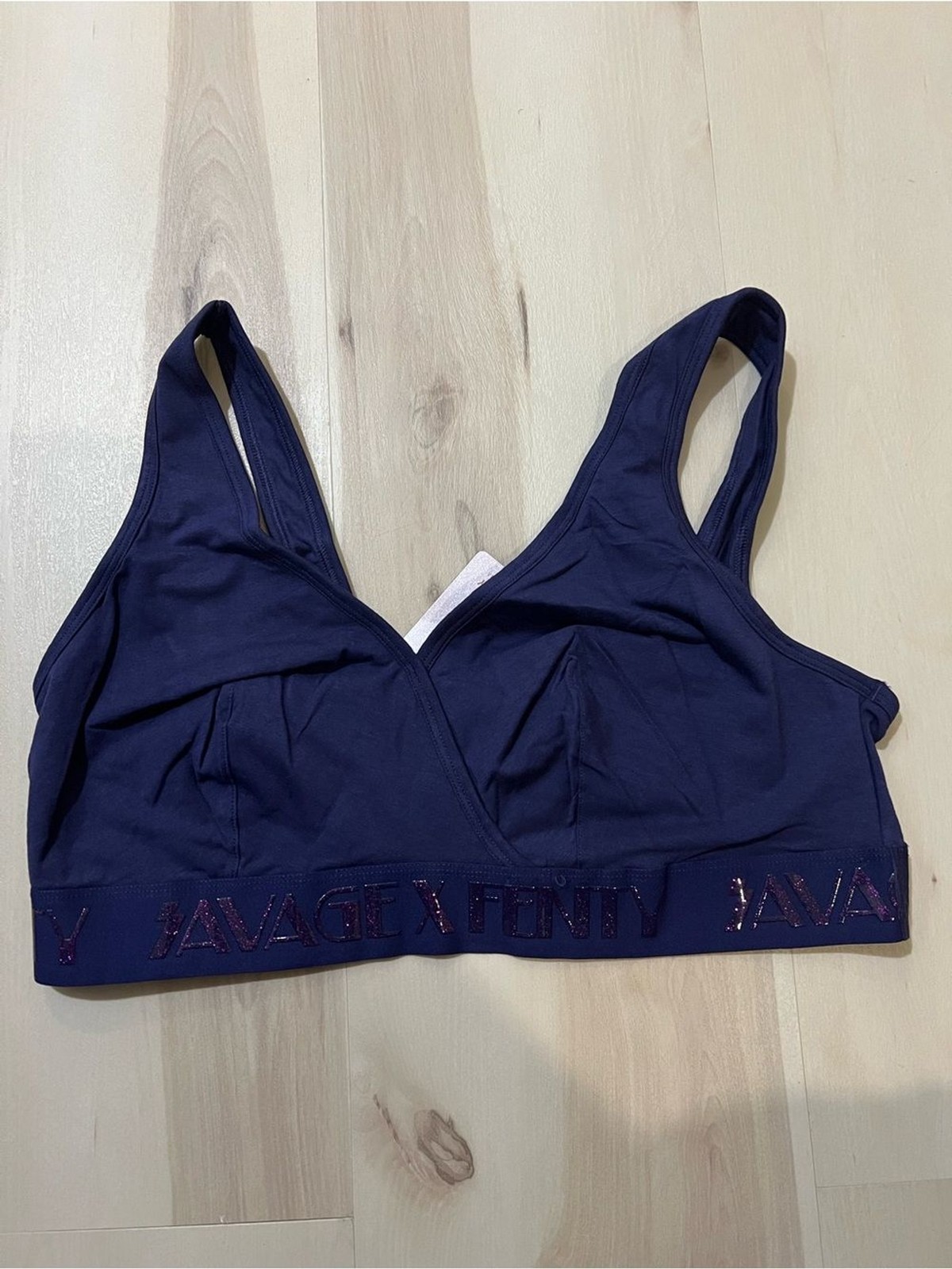 Savage X Fenty NWT Plus Women 3X Vaporwave Forever Savage Bralette in Navy Blue