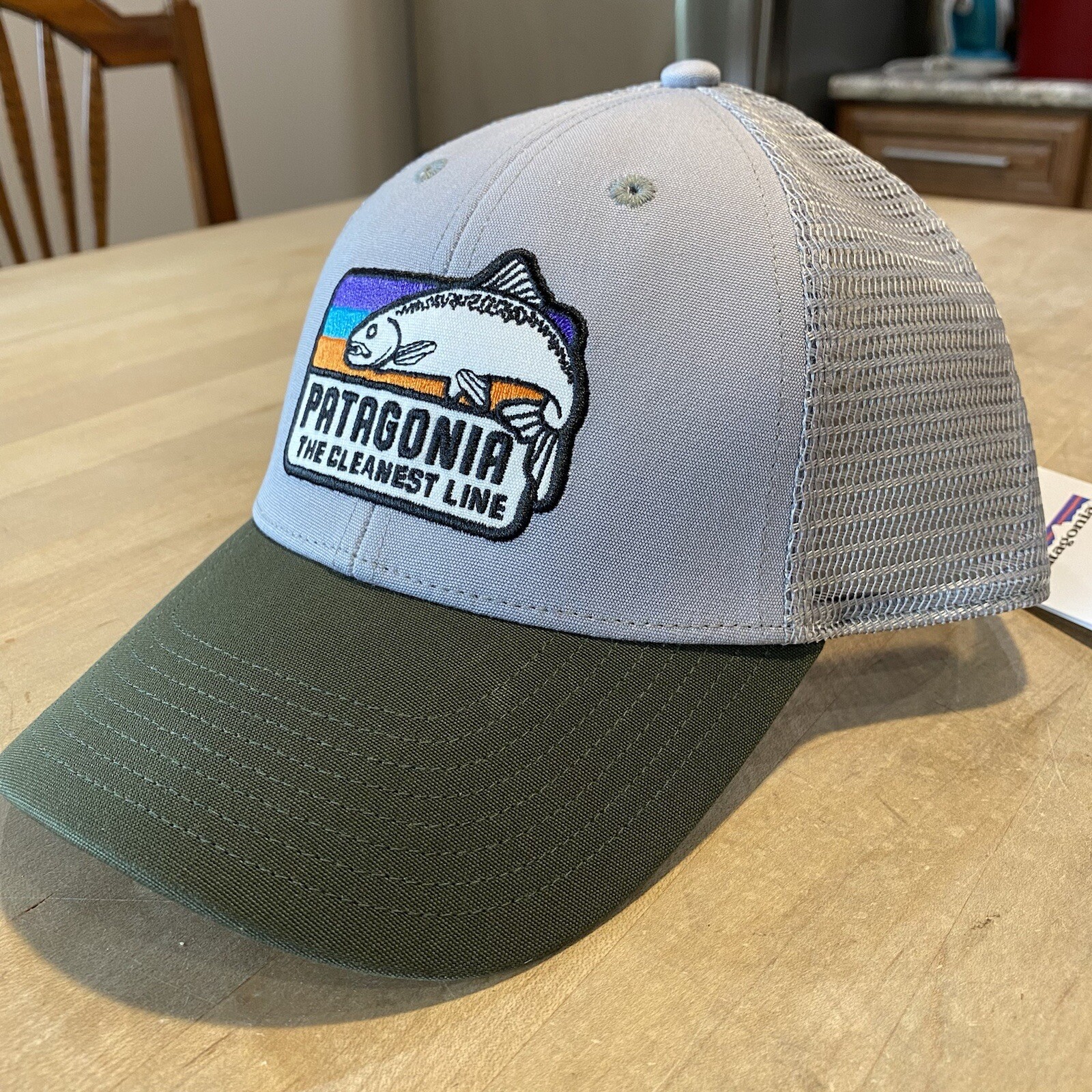 Patagonia The Cleanest Line Lopro Trucker Hat – New With Tags – Drifter Grey
