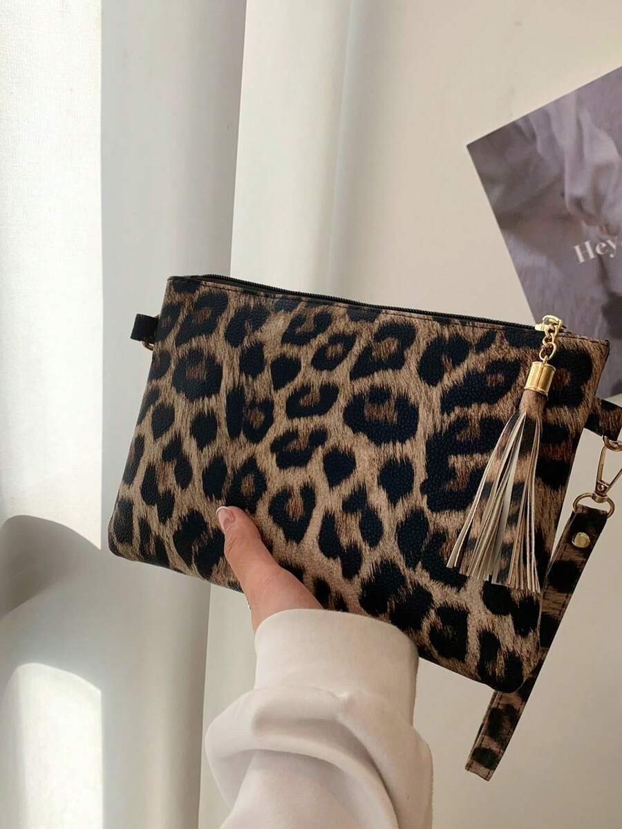 Vintage Jacquard Splicing Square Bag Women PU Leather Crossbody Purse Medium