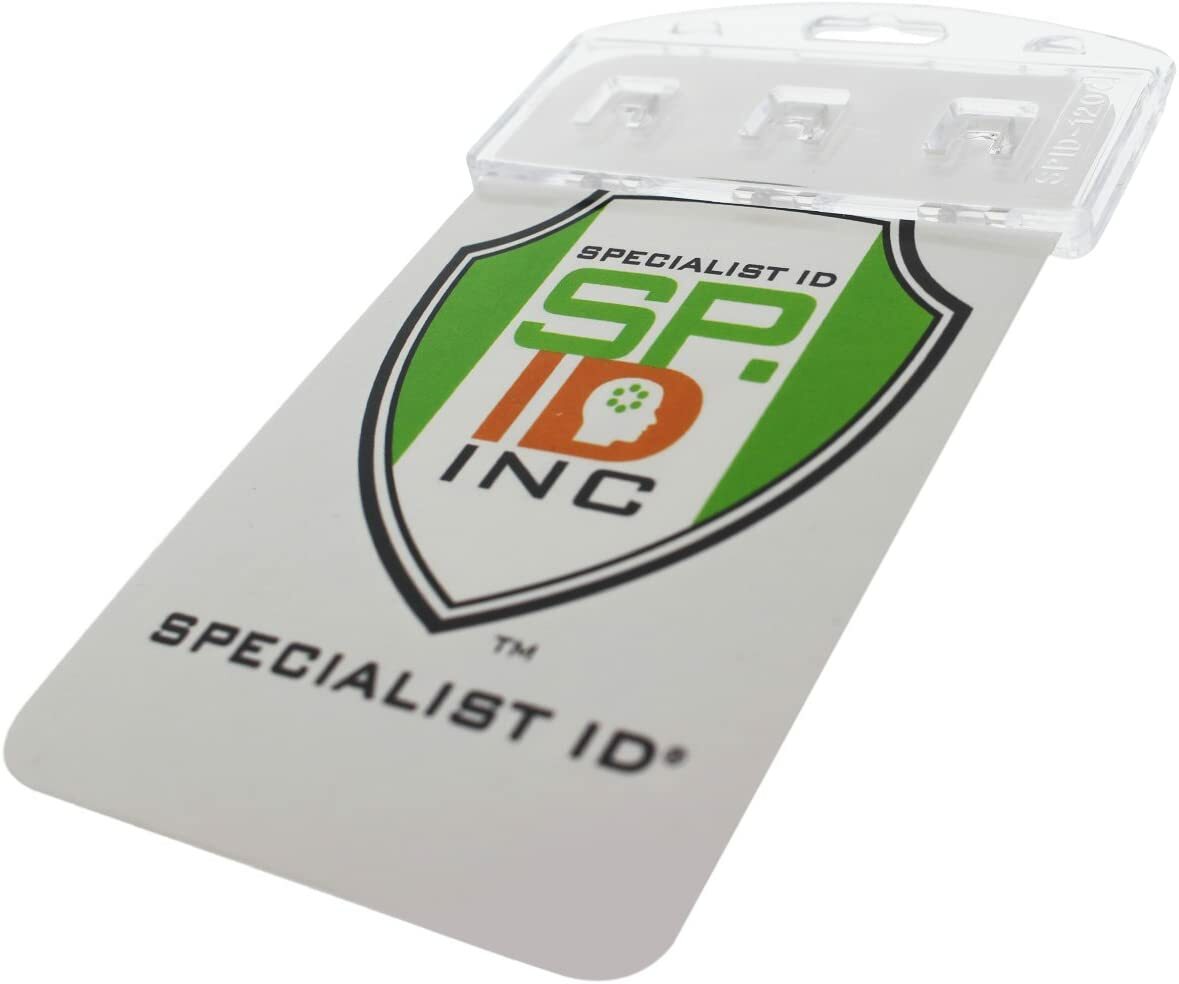 5 Pcs Vertical Half Card Smart Chip Insert Badge Holder – Specialist ID