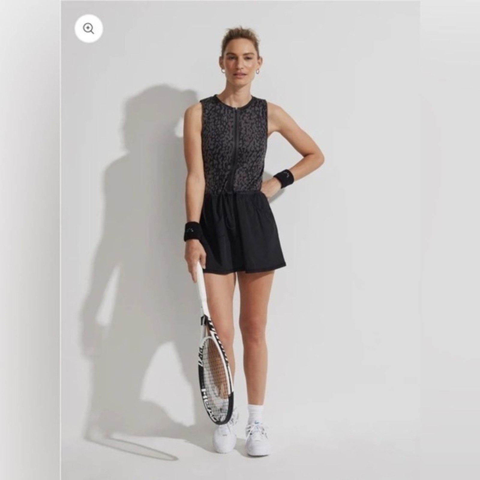NWT Varley Lagoda Tennis Dress Shadow Animal Print Small Pickleball