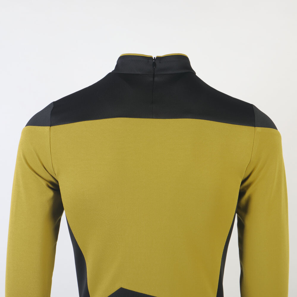 For The Next Generation Picard Red Uniforms TNG Riker Data Gold Blue Top Costume