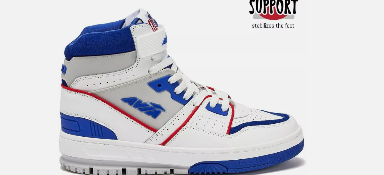 Avia 880 Men’s Basketball Shoes, High Top Retro Sneakers for Indoor or Outdoor
