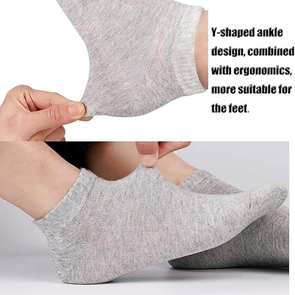 3-12 Pairs Mens Plain Solid Cotton Sports Ankle Athletic Socks Low Cut Size 8-12