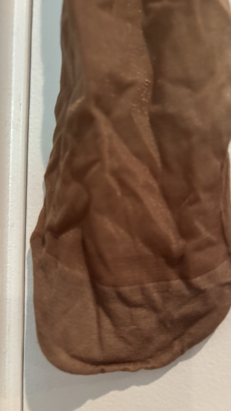 Women’s Brown Solid Sheer 20 Denier Full Toe Control Top Tights, One Size