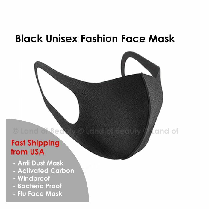 Black Fashion Face Mask Washable 3D/ Ship within 24Hrs from USA