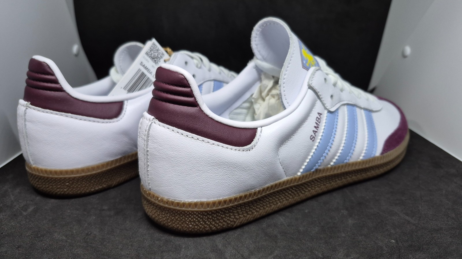 Adidas Mens Samba Licensed Aston Villa 1874 FC Home Kit Shoes JQ4042