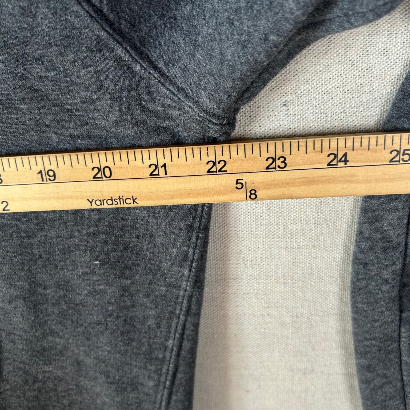 Nike Mens Fleece Hoodie Charcoal Grey Orange Logo Pullover Medium