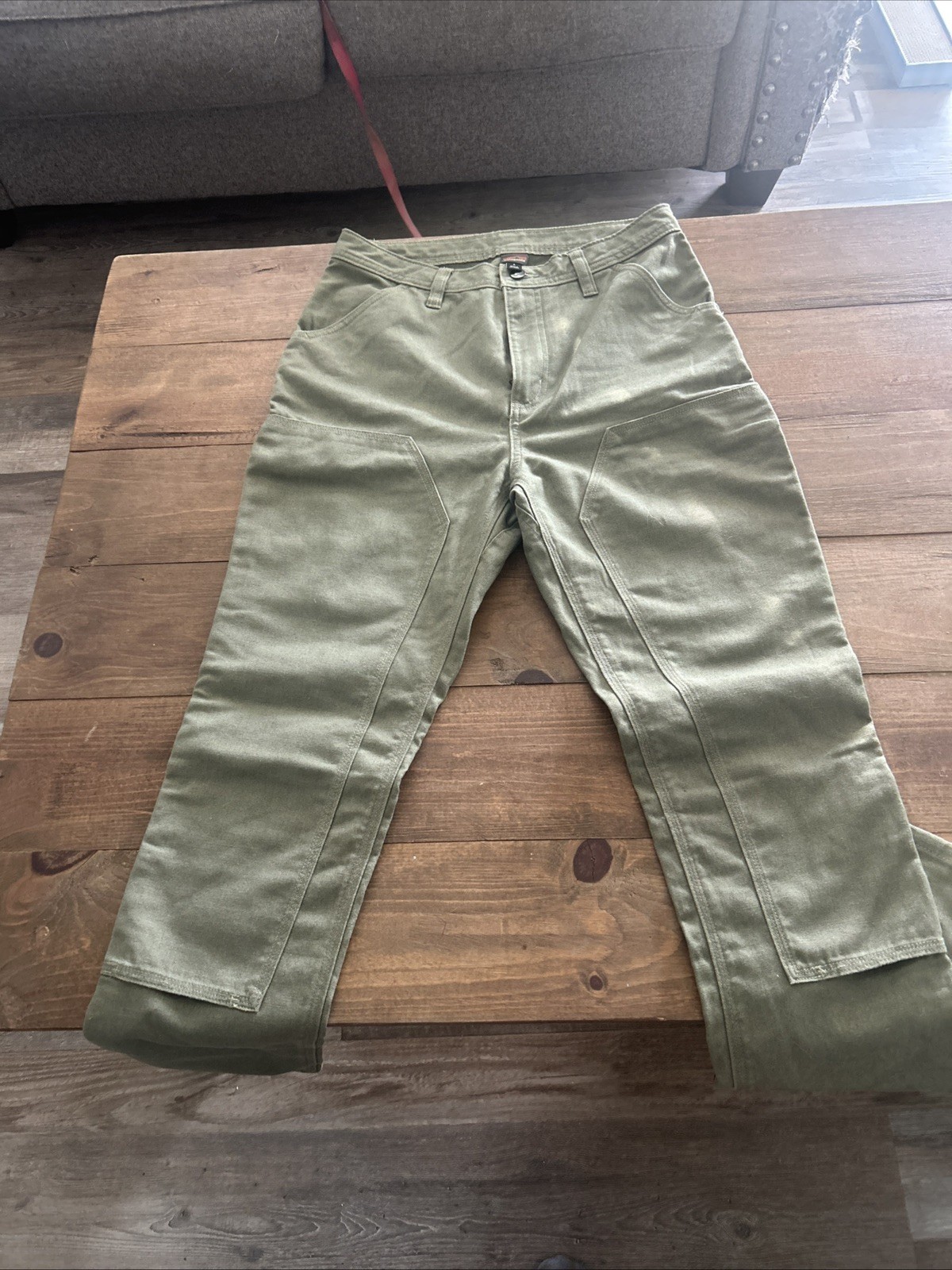 Patagonia Women’s Pants 8 All Seasons Hemp Canvas Double Knee Fatigue Green