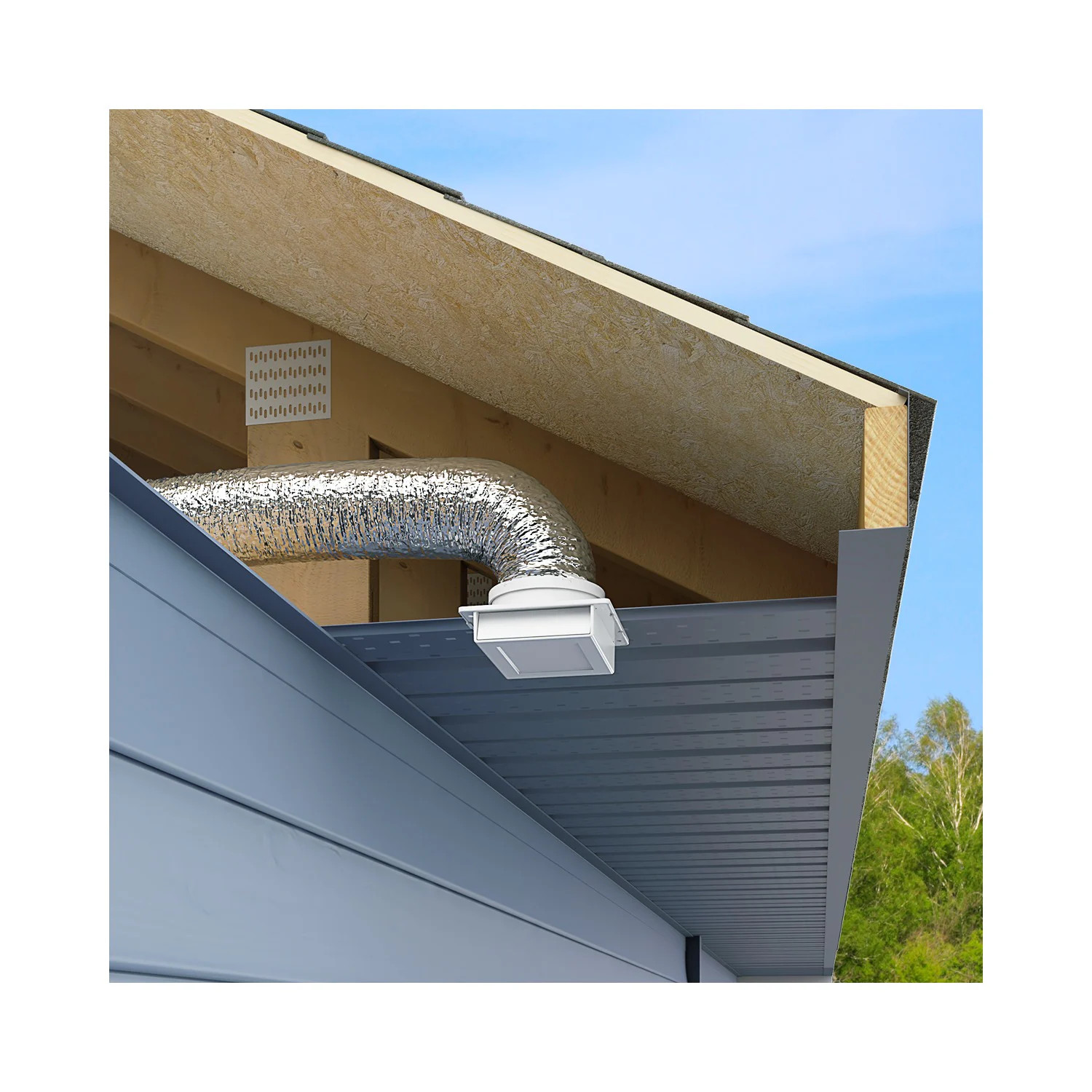 IMPERIAL 10.0-in x 25.0-ft Polyester Insulated Flexible Duct 8.0 – R|16292
