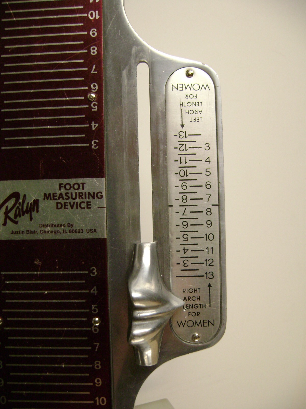 RALYN & PREMIER FOOT MEASURING DEVICE WOMENS FOOT SHOE SIZER SET 2