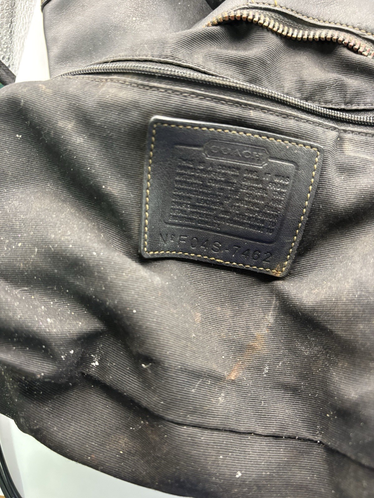 Coach 7462 Legacy Hamilton Black Leather Shoulder Bag Project/Replacement Parts
