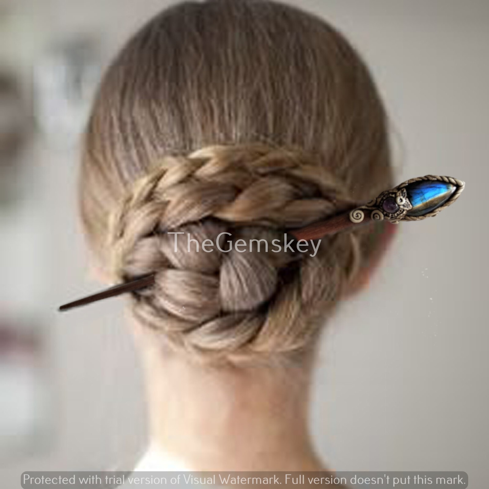 Window Druzy Hair Stick, Agate Slices Stick, Polymer Clay Sticks wholesale lot