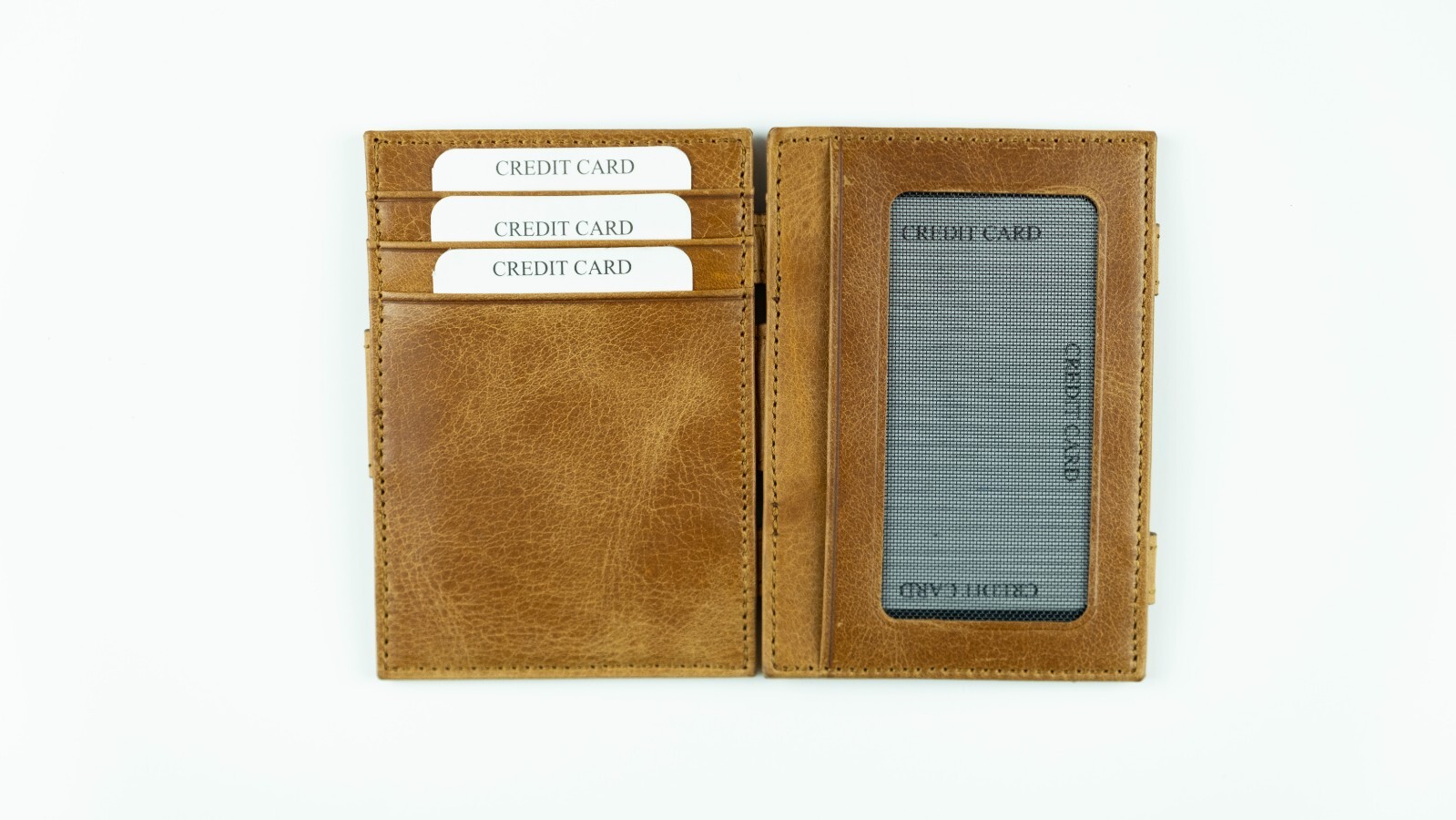 Handmade Leather Magic Slim Wallet – Minimalist RFID Front Pocket Wallet