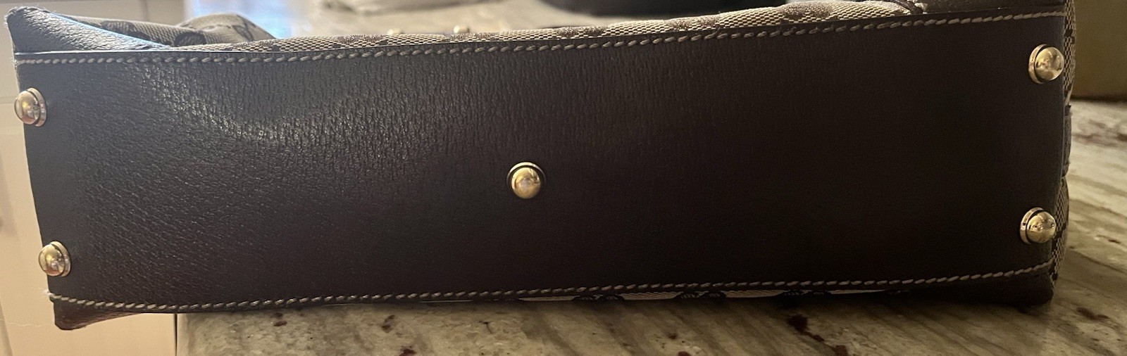 Authentic Small Gucci Canvas Abbey Tote