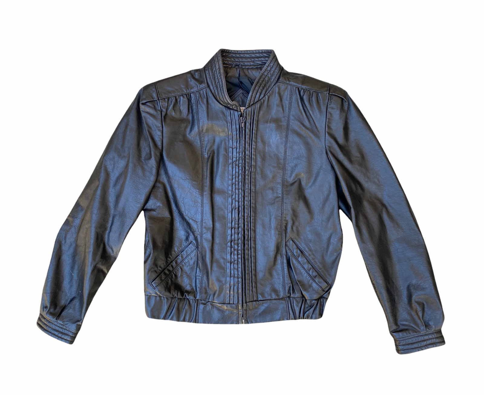 HIGH SIERRA Women’s VTG 80s 90s Leather Black Motorcycle Jacket | 9-10