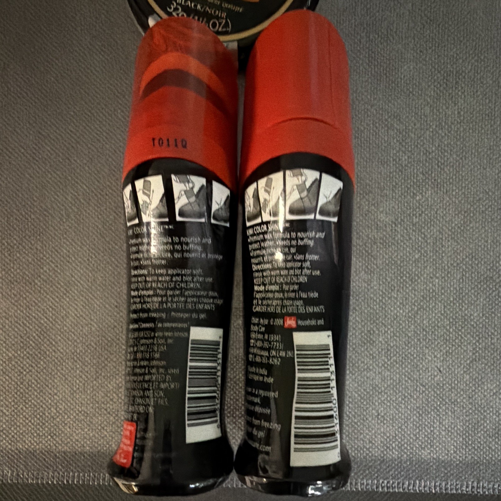 KIWI Black Shoe Polish Lot: 2x Color Shine 75ml + Parade Gloss 32g