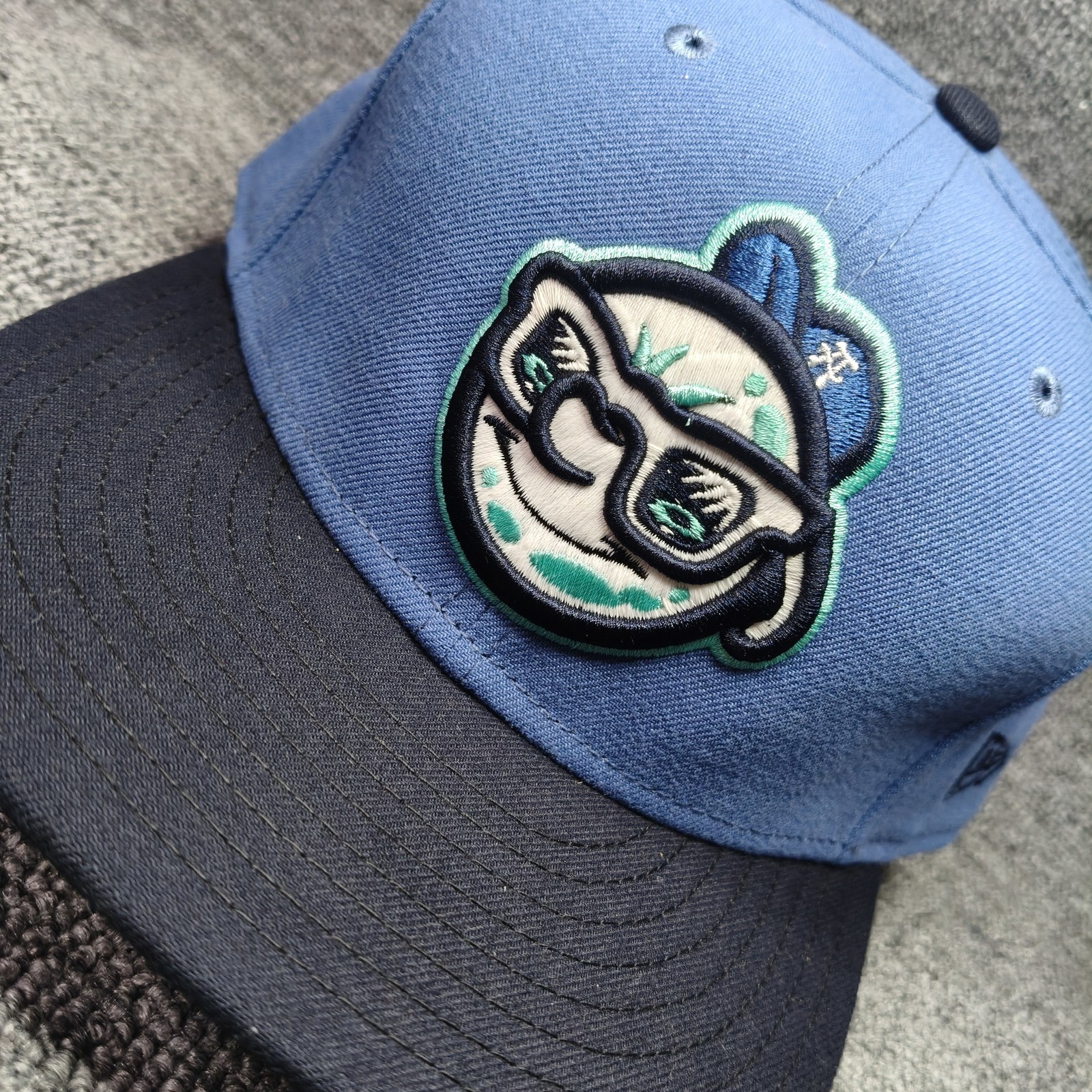 New Era MiLB Mascot 59FIFTY Fitted Flat Brim Blue Navy 7 1 2 Hat