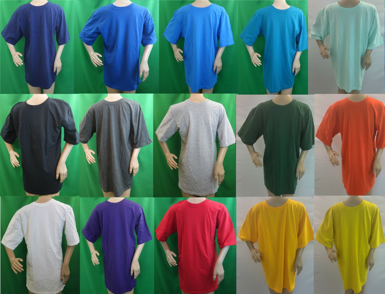 BCG solid plain casual cotton short sleeve crew neck T-shirt,choose size & color