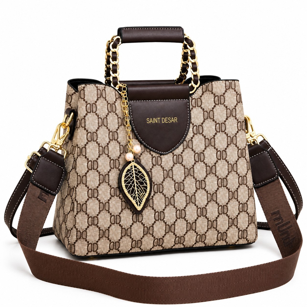 Women’s Luxury Satchel Handbag with Adjustable Shoulder & Crossbody Strap