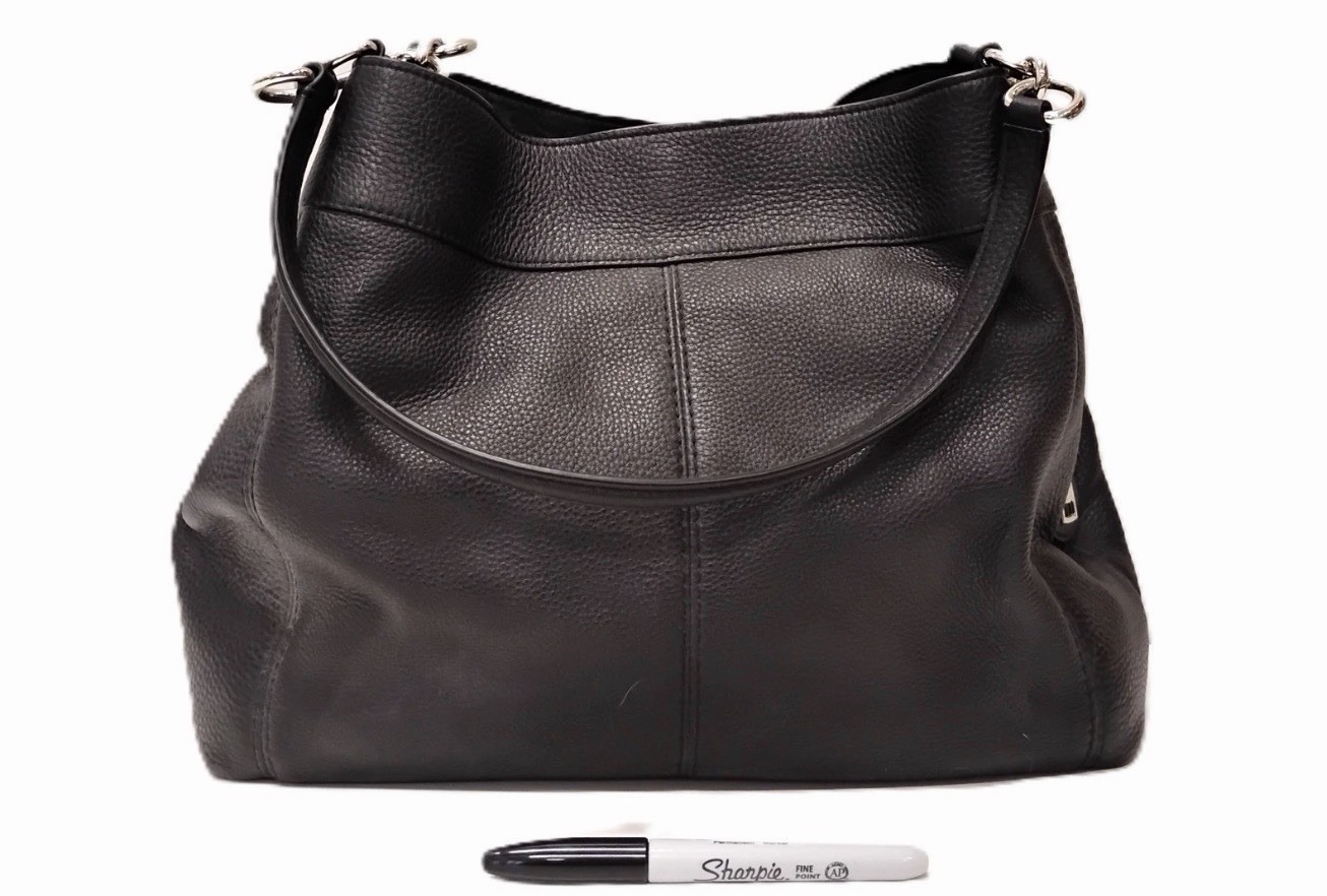 Coach Large Black Leather Bag