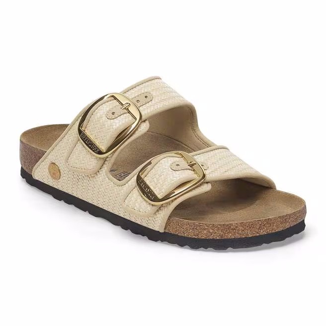Birkenstock Arizona Big Buckle Textile Sandals 1029042 Narrow – Raffia Naturale