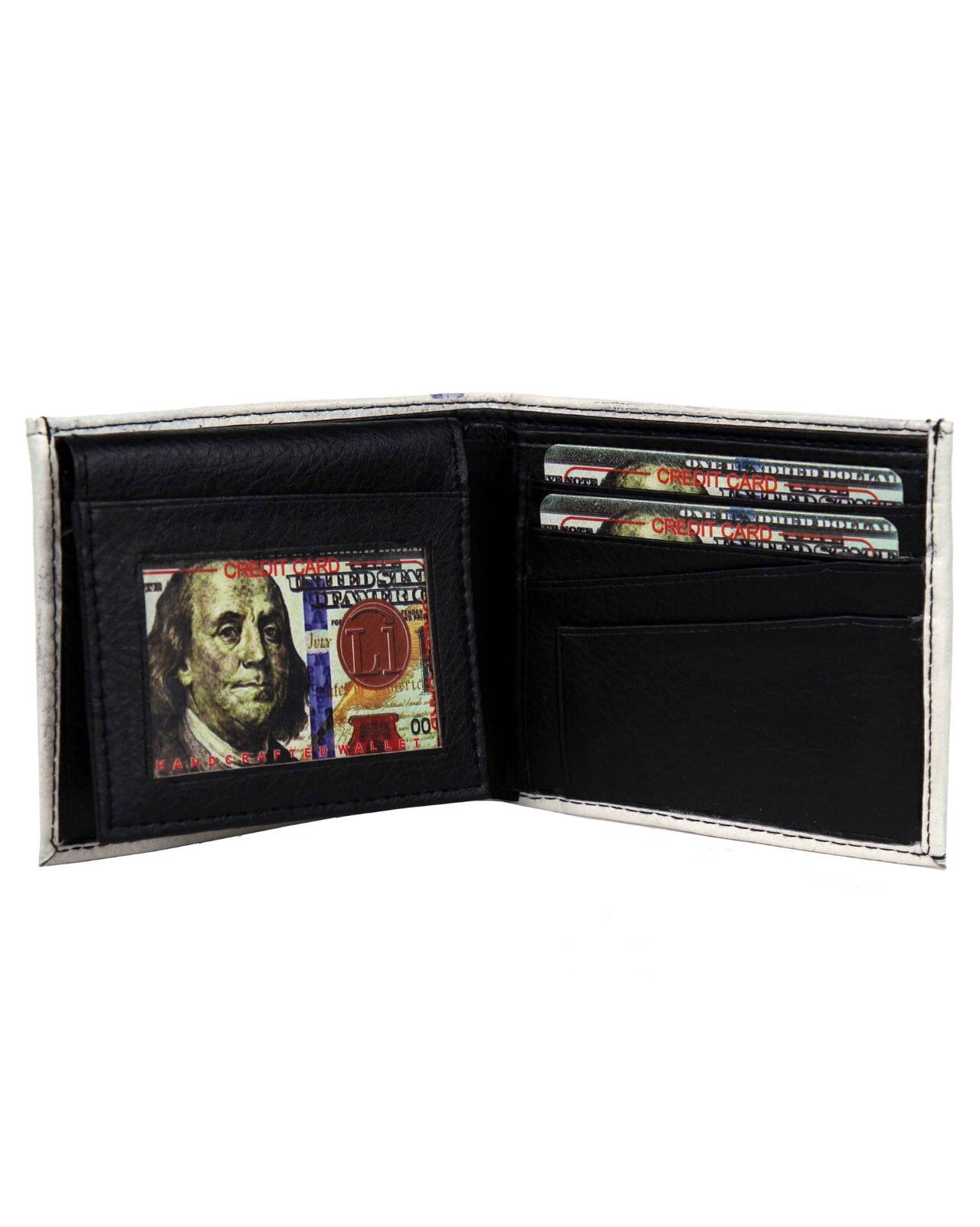 Men’s $100 Dollar Bill Wallet Novelty Fun Accessories Gift Box Included