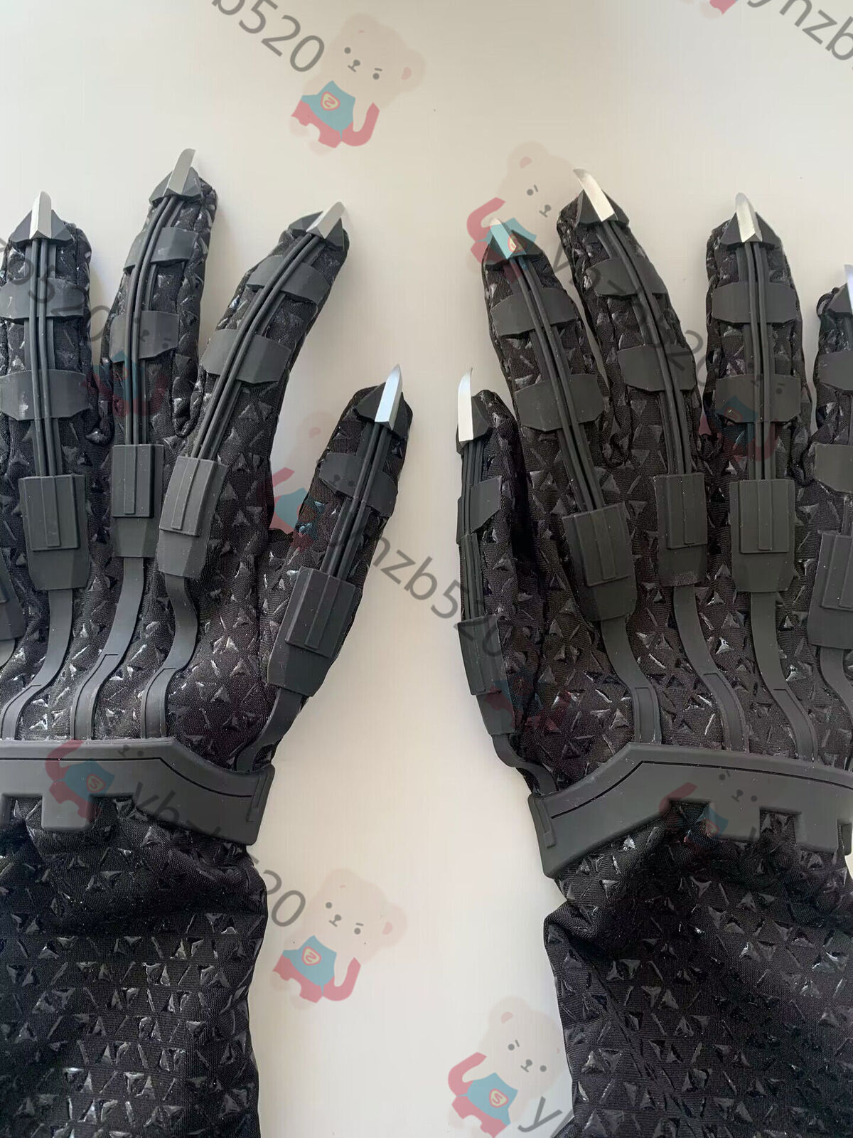 Black Panther 1 Pair Gloves & Claws T’Challa Cosplay Props Costume Accessory Cos