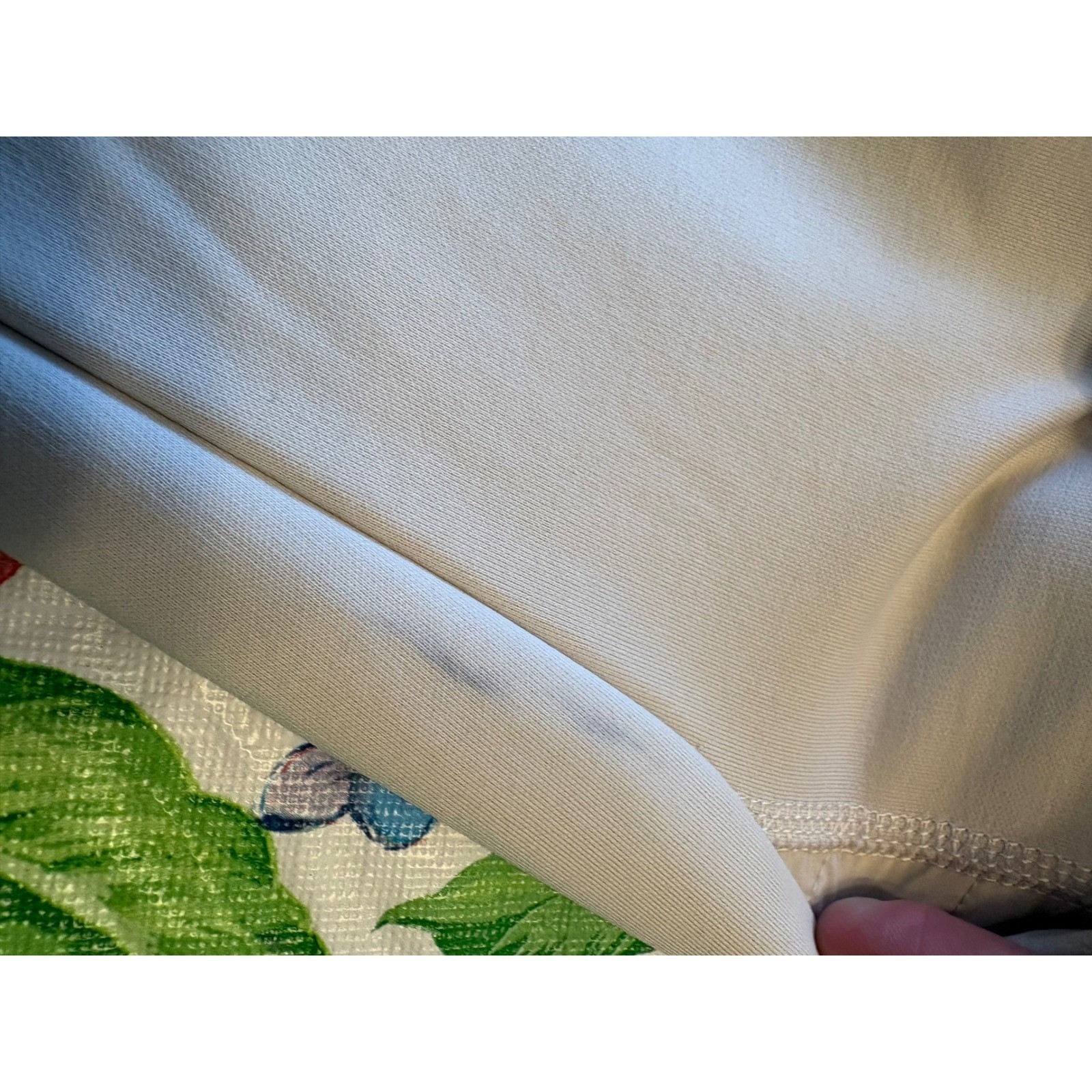 Athleta Peak Hybrid Fleece Tight Leggings Womens S Off White Quilted Insulated