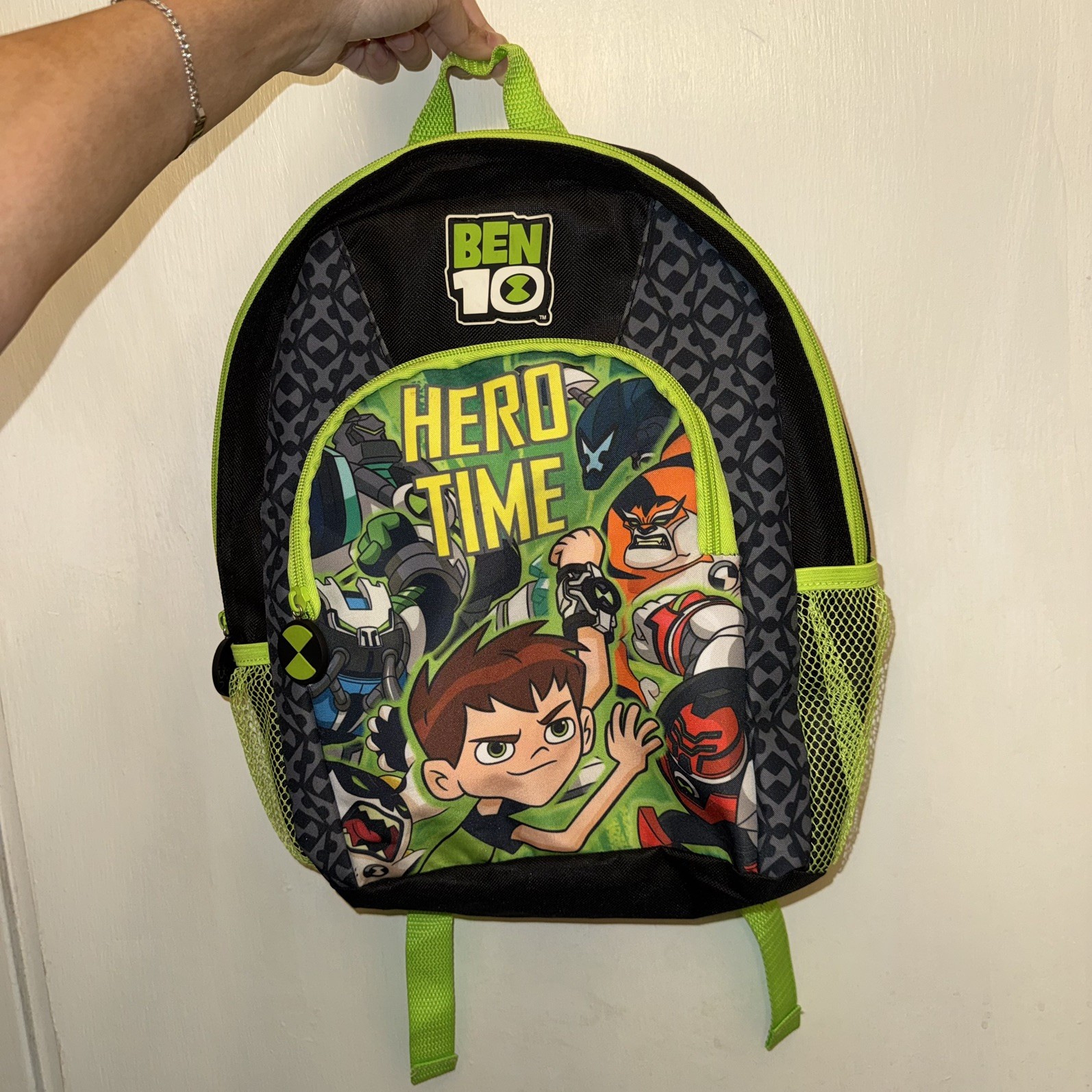 Ben 10 Cartoon Network Hero Time Kids School Backpack RARE!