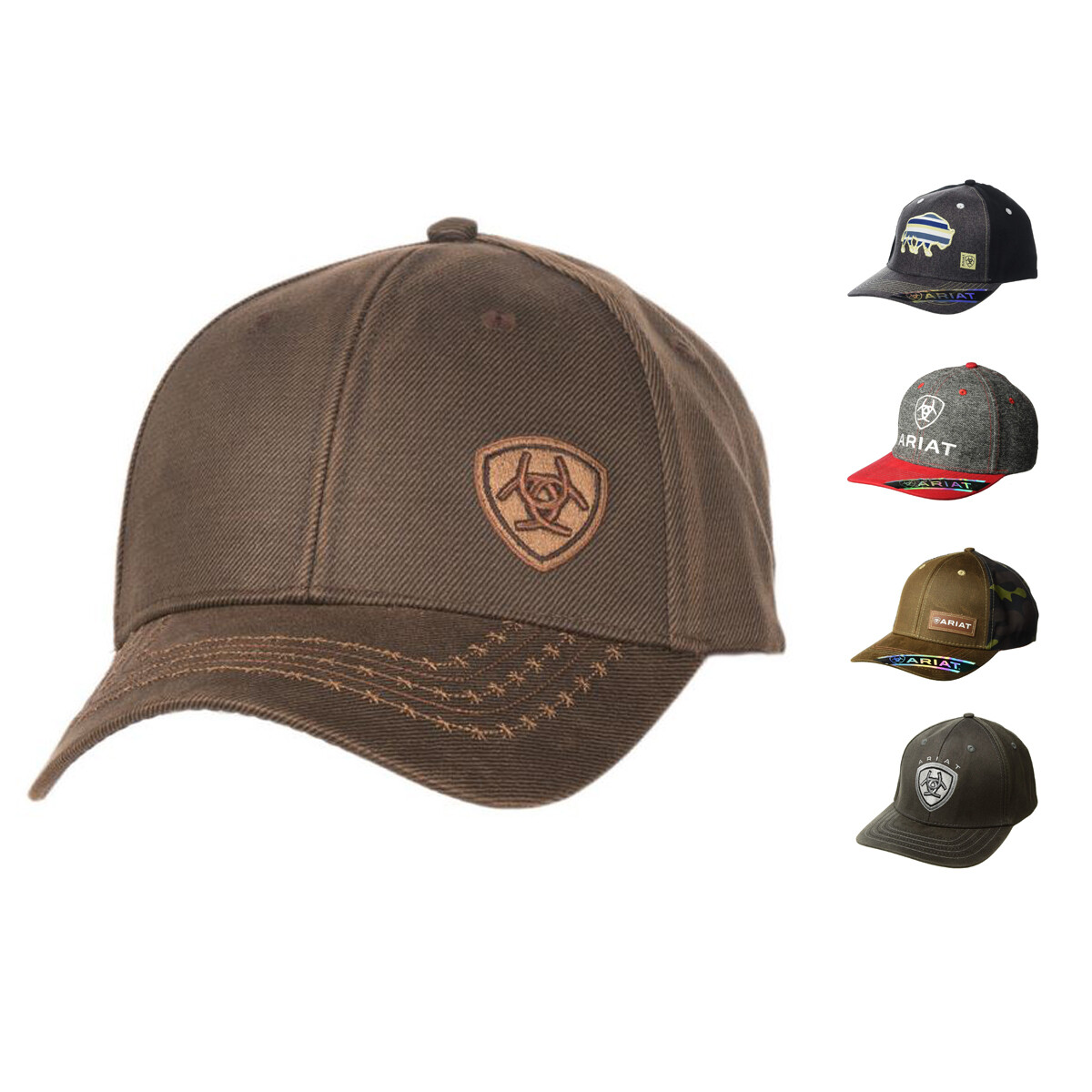Ariat Mens Adjustable Fabric Cap Hat