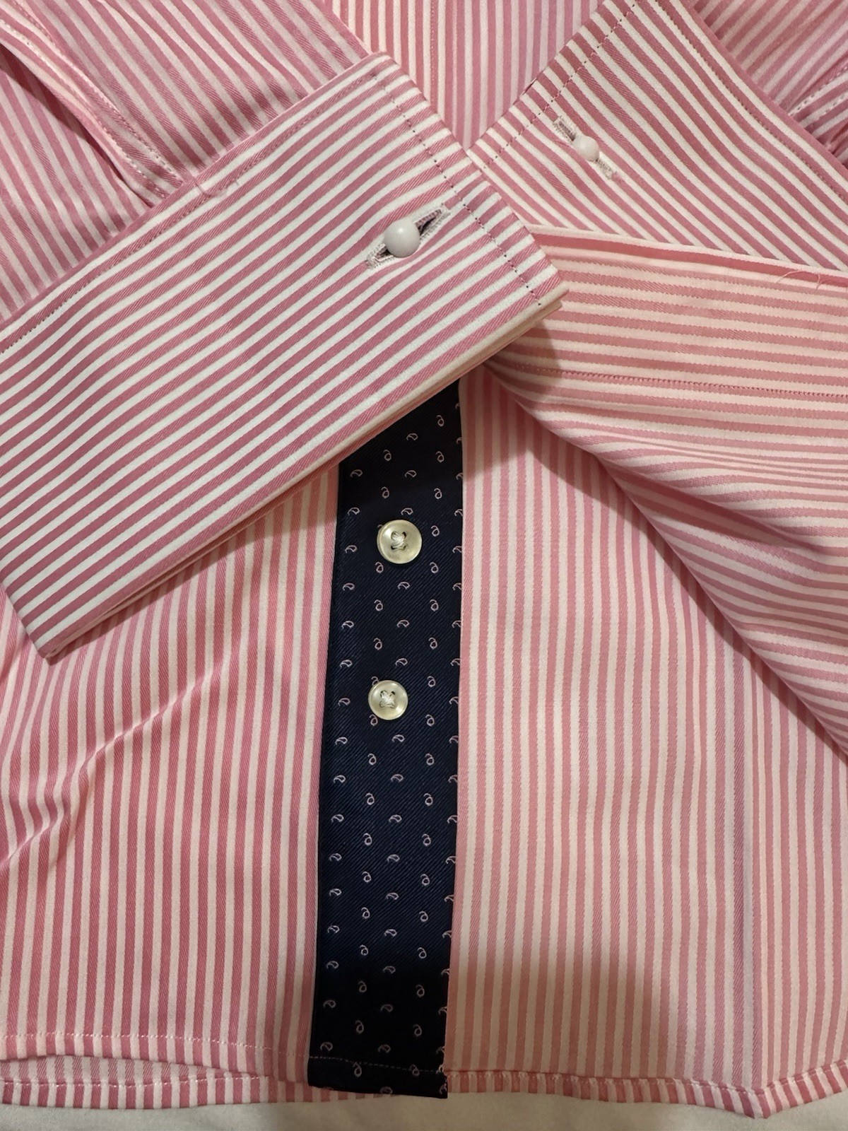 NWOTs Business to Business Men’s Dress Shirt 45-17 3/4-36/37 Long Sleeve Striped