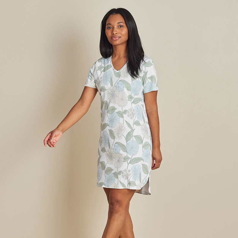 Printed Pima Cotton Women’s Nightgown