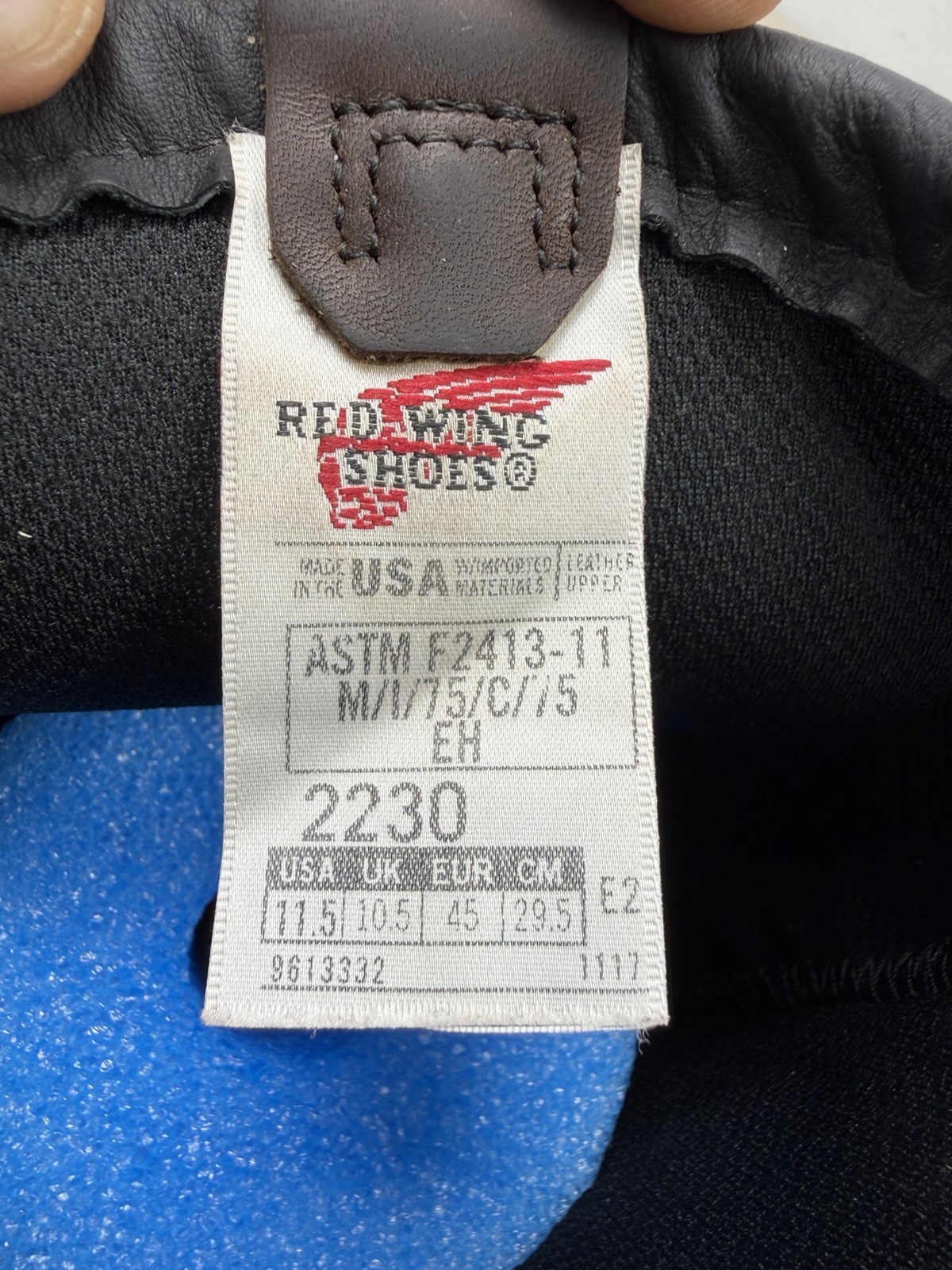 Red Wing 2230 Pecos Mens 11 EE Steel Toe Waterproof Work Boots USA TUFF TOE