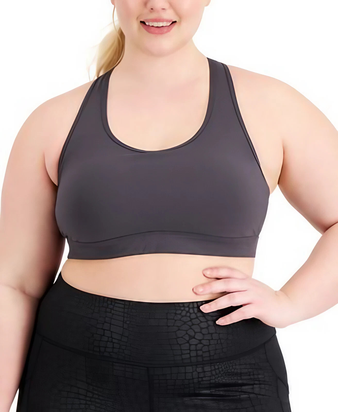 Ideology 2-Pack Plus Size Mid Impact Removable Pads Women’s Sports Bra NWT
