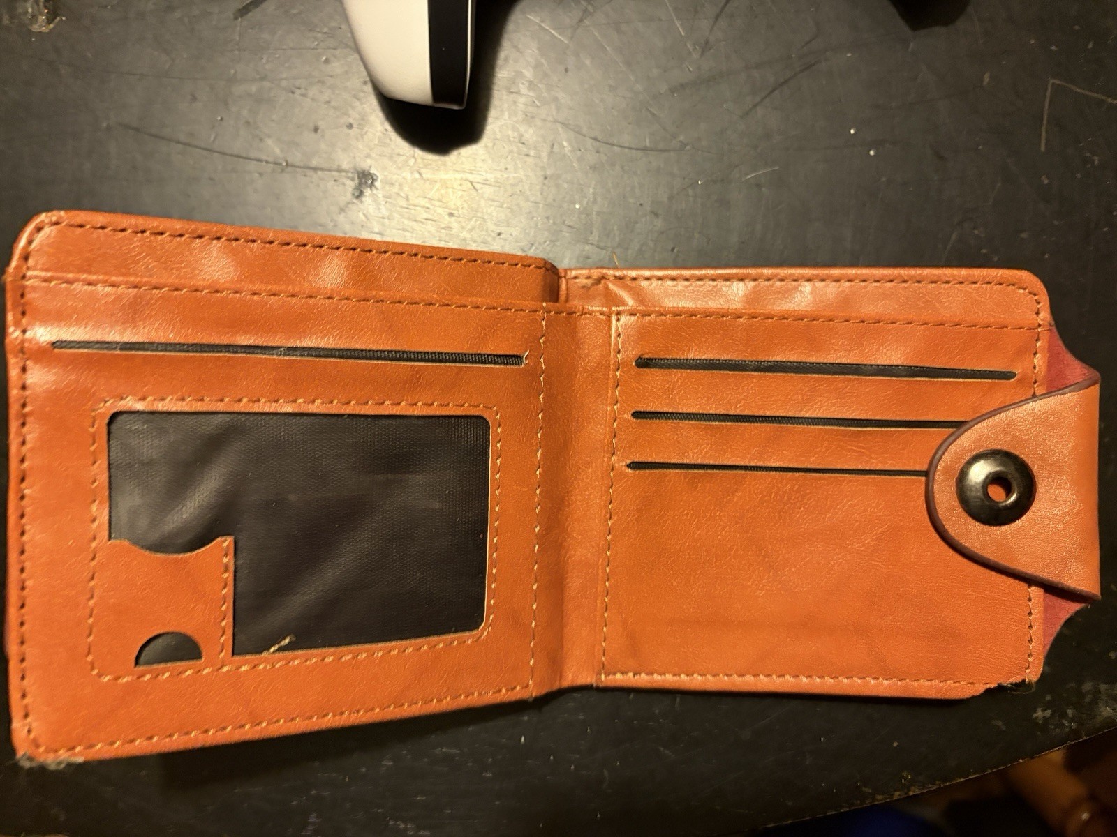 Vintage $100 Bill Benjamin Franklin Novelty Bifold Wallet PU Leather Money Print
