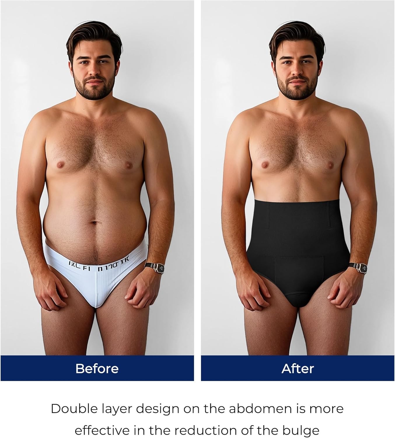 FAJAS PARA HOMBRES FAJA REDUCTORA DE HOMBRE ABDOMEN CONTROL GIRDLE BOXER SHORTS