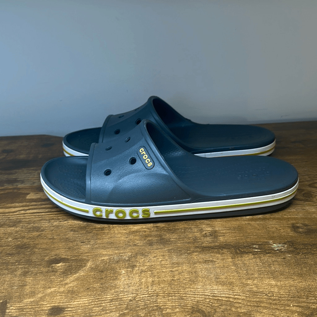 CROCS Bayaband Slides Slip On Sandals Gray Size 11 Comfort