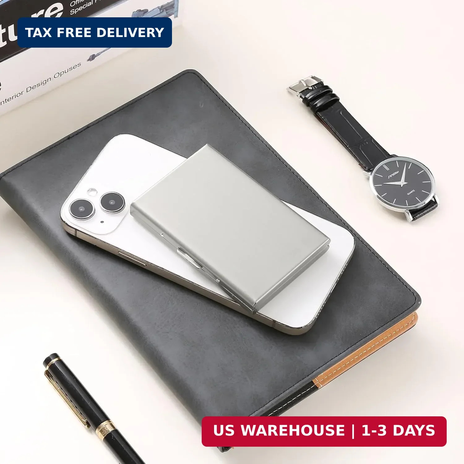 RFID Blocking Stainless Steel Credit Card Wallet Metal Card Holder Case