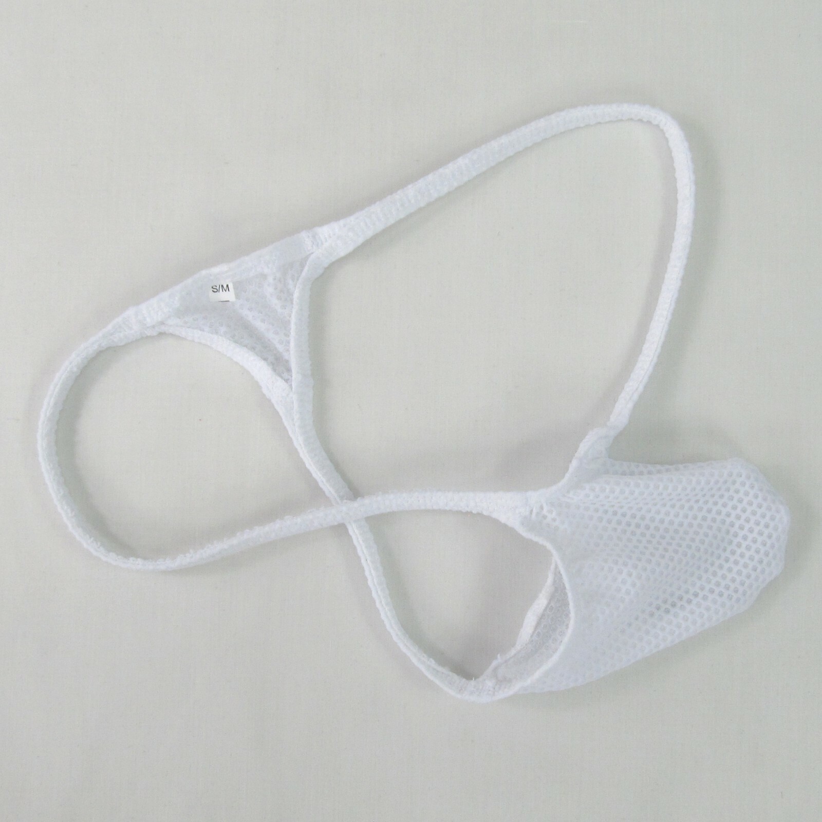 K403 D Mens Grape Smugglers String Thong Bulge Contoured Pouch Bubble Mesh Net