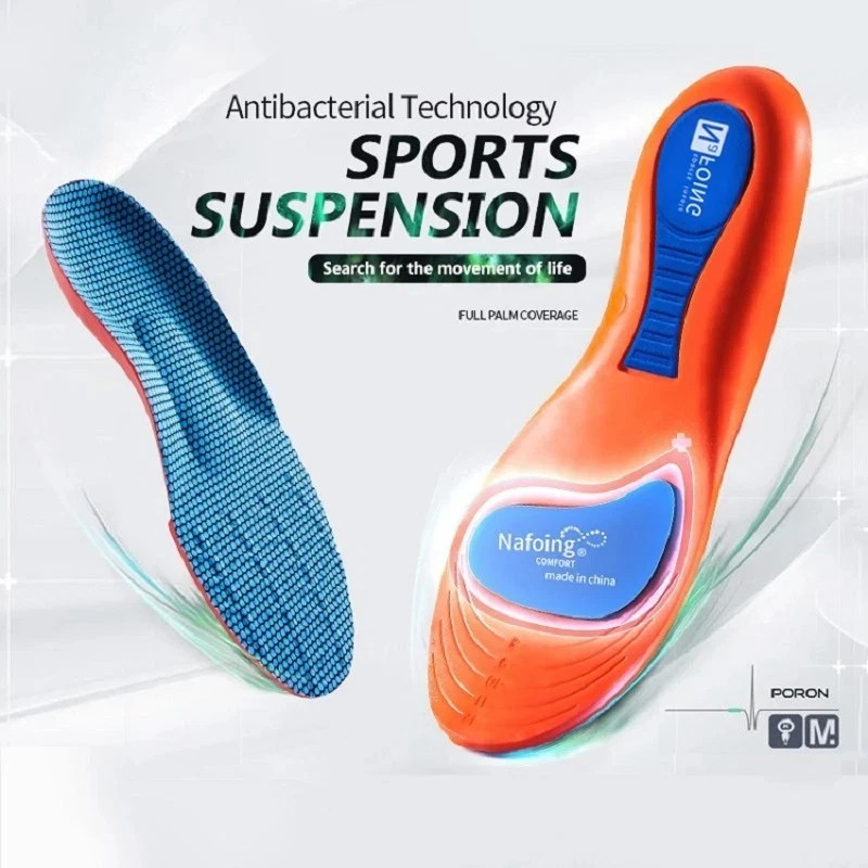 Sport Orthopedic Insoles for Feet Men Women EVA Breathable Shock Absorption Shoe