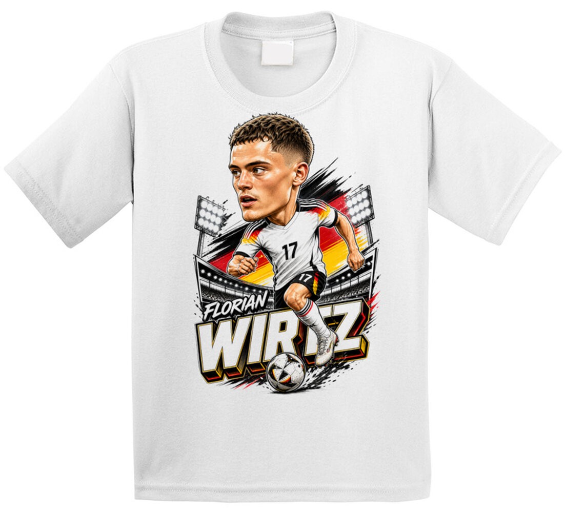 Florian Wirtz, Germany Caricature Soccer 2026 T Shirt