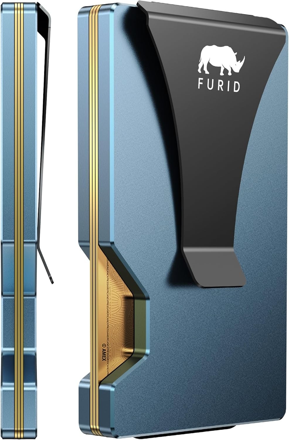 Mens Slim RFID Metal Wallet Money Clip Minimalist Front Pocket