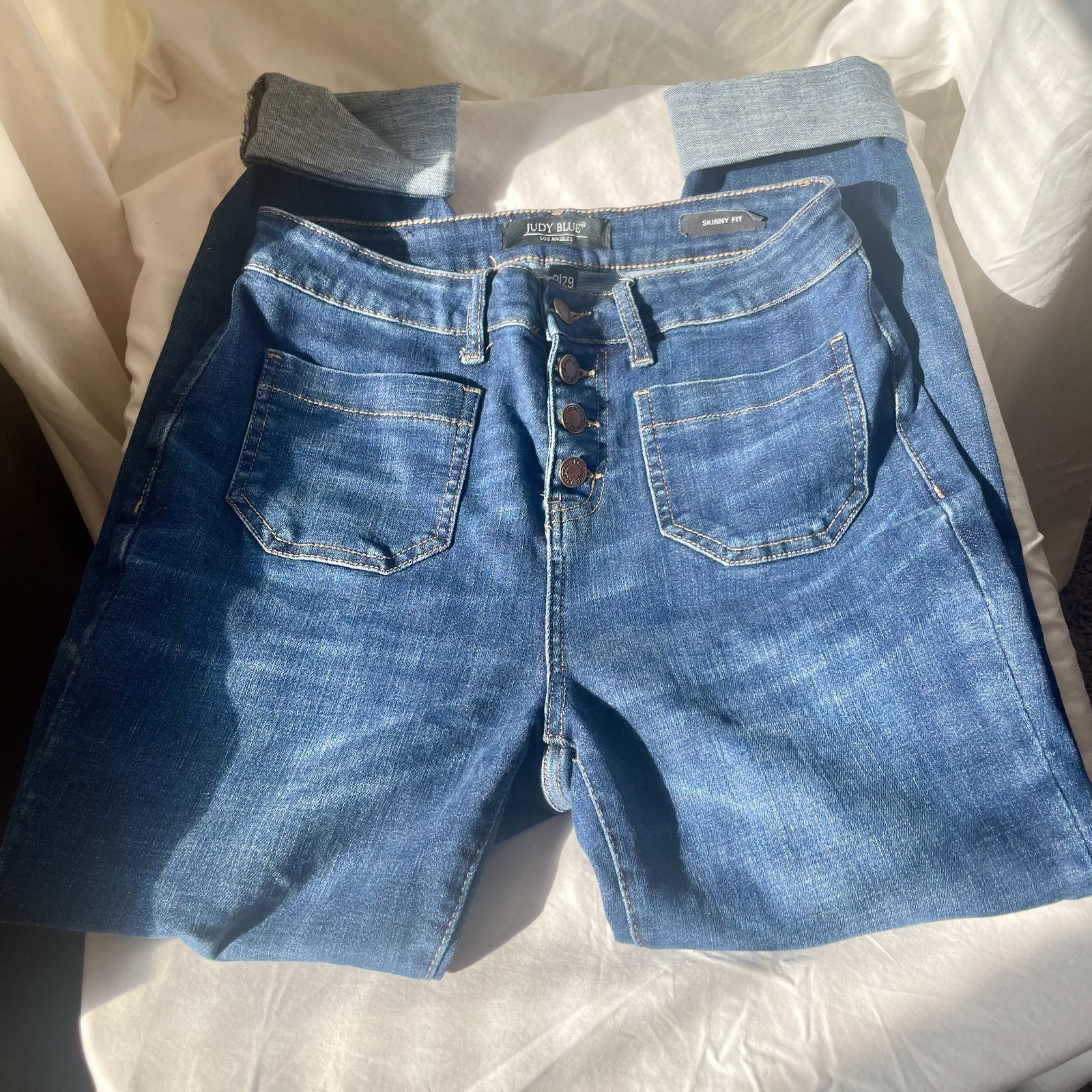 Judy Blue Women’s Skinny Jeans in Mid Blue Wash Size 9/29