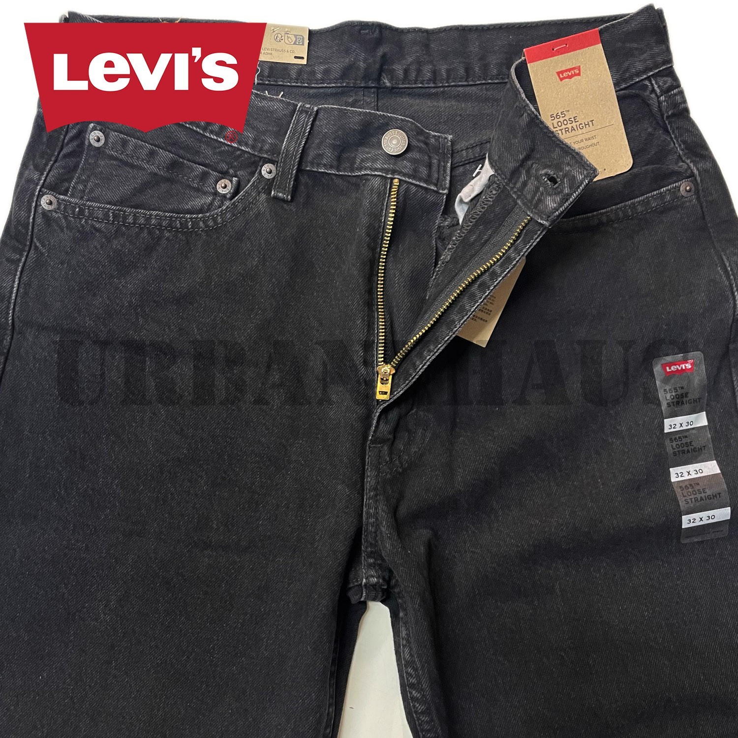 Levi’s 565 Loose Fit Men’s Straight Leg Zipper Fly Denim Jeans (30 to 46)