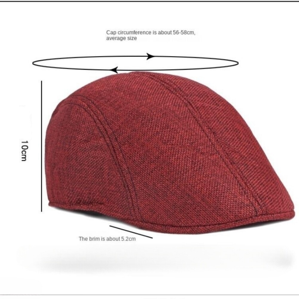 Traditional Irish Flat Cap Flax Ivy Cap for Men Classic Driving Hat Style