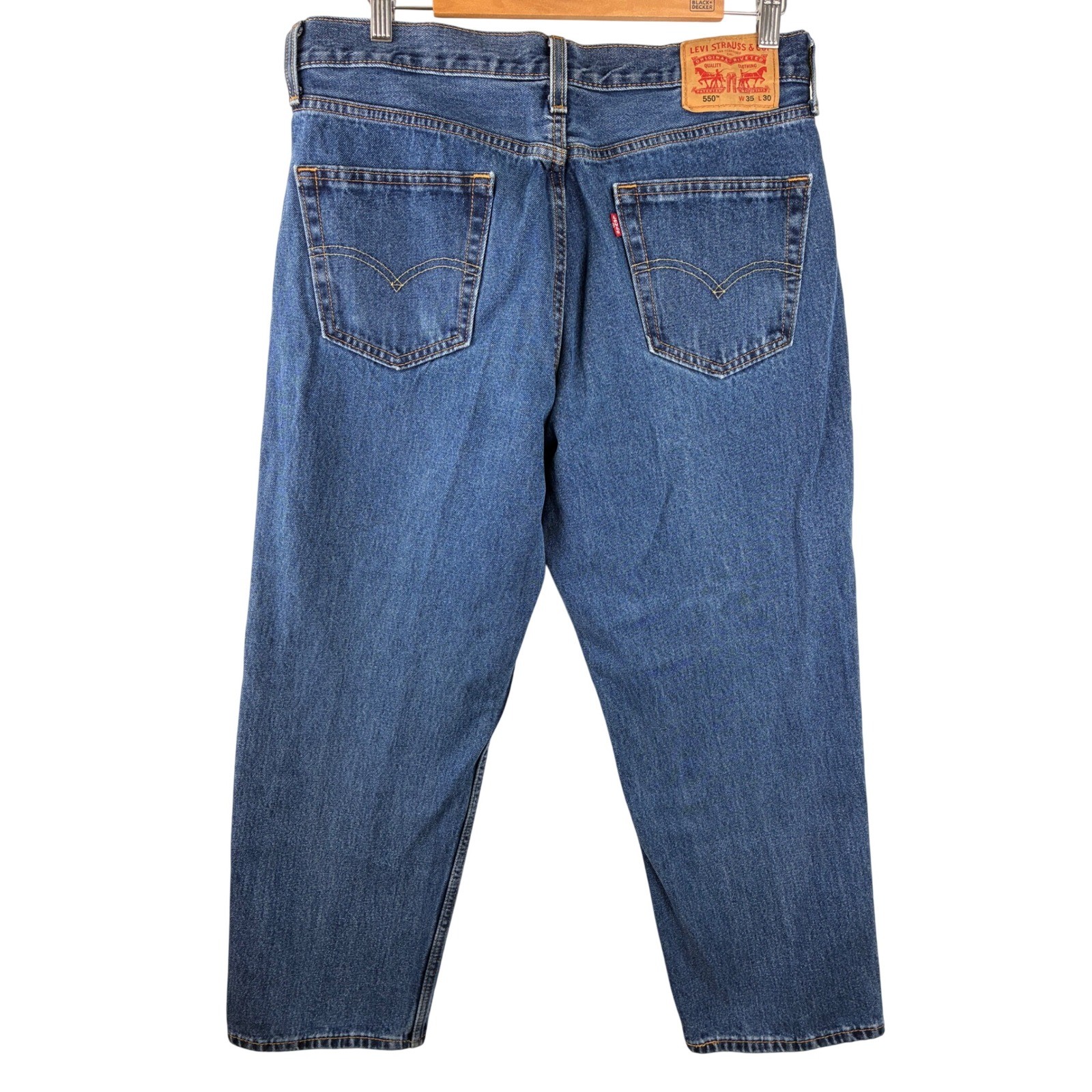 Levi’s 550 Relaxed Fit Tapered Jeans Men’s 35×27.5 Medium Wash 100% Cotton