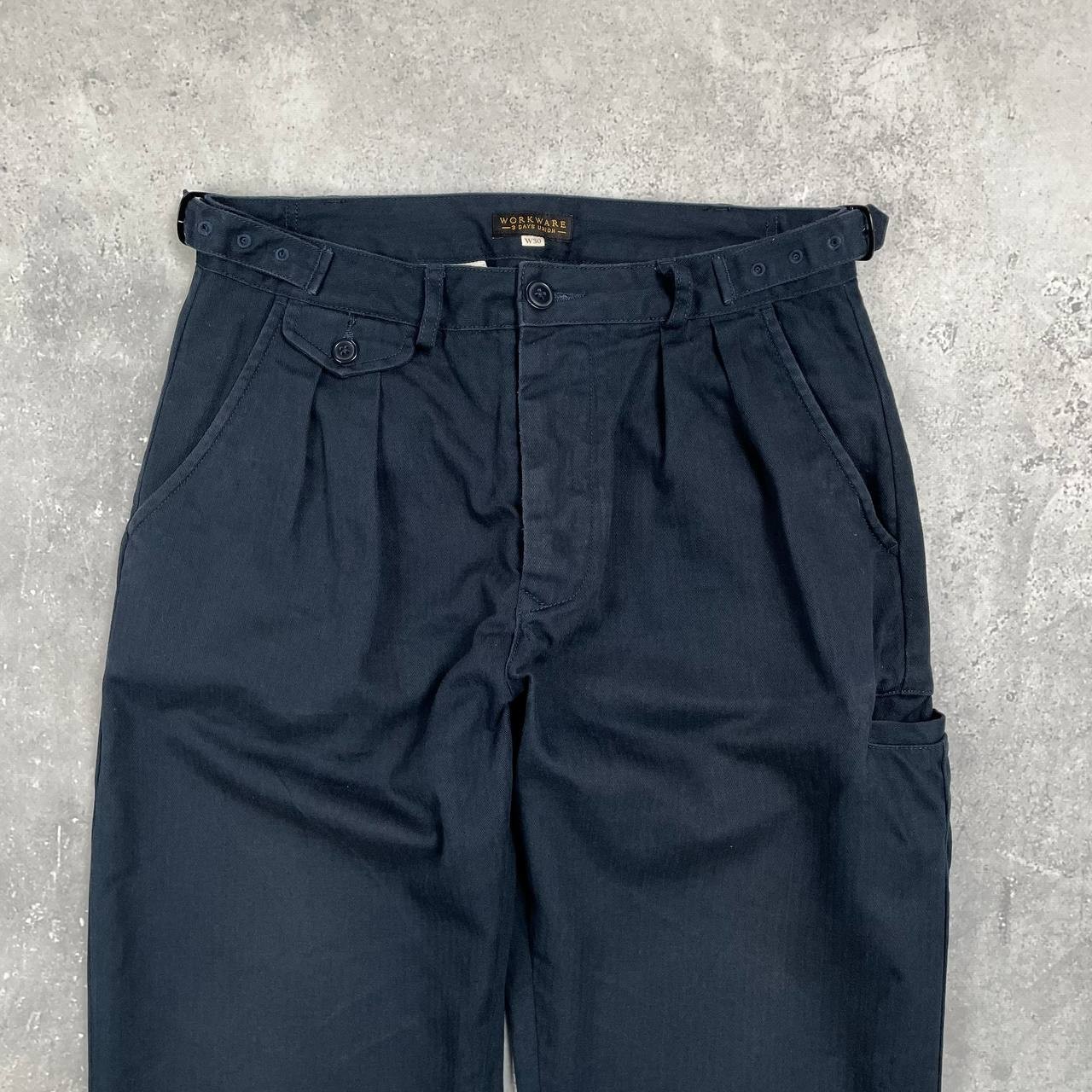 Workware 3 Days Out Heritage HBT Trousers Faded Blue Size W30