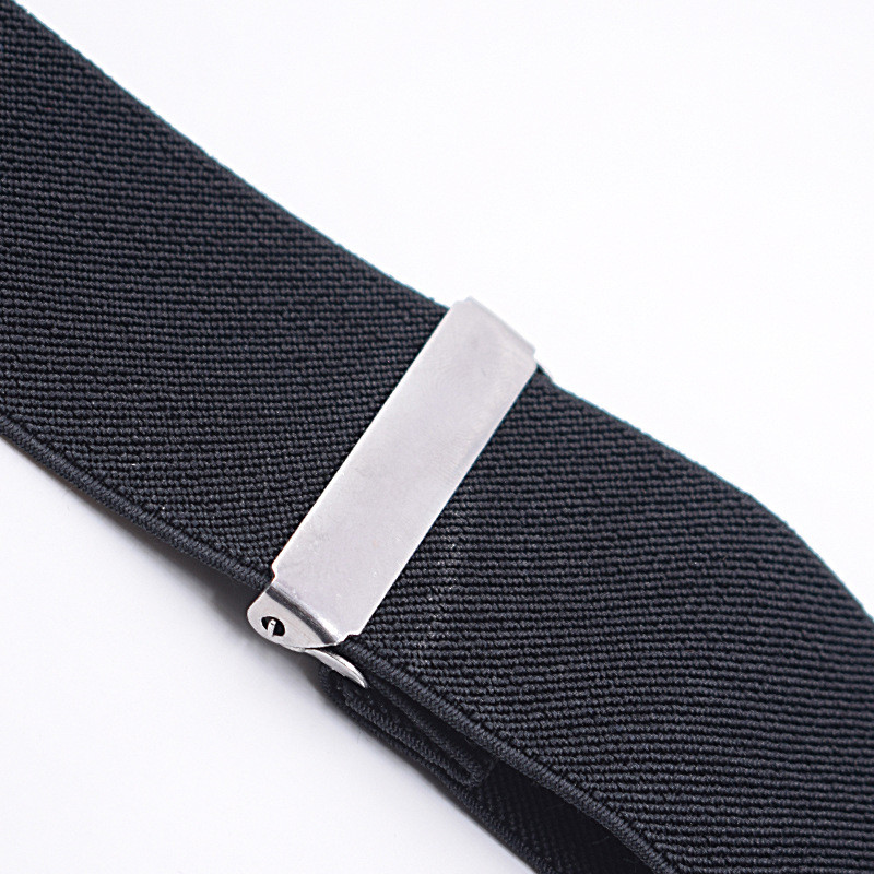 Mens Braces Suspenders Black X-shape Heavy Duty Biker Snowboard Trousers Wide 2″